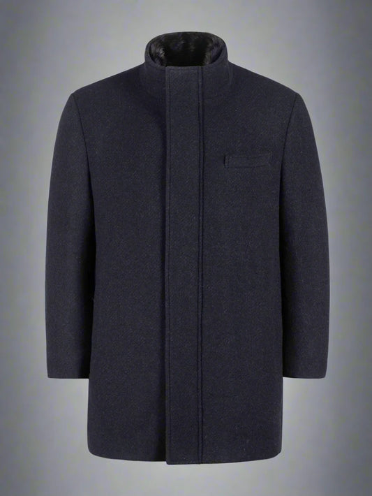 Mens Lincoln Blue Design Wool Coat LINCOLN-2DMC