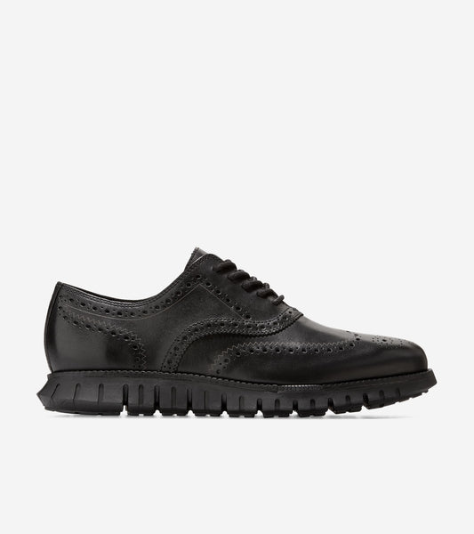 Cole Haan Men's Black ZERØGRAND Remastered Wingtip Oxfords C39601