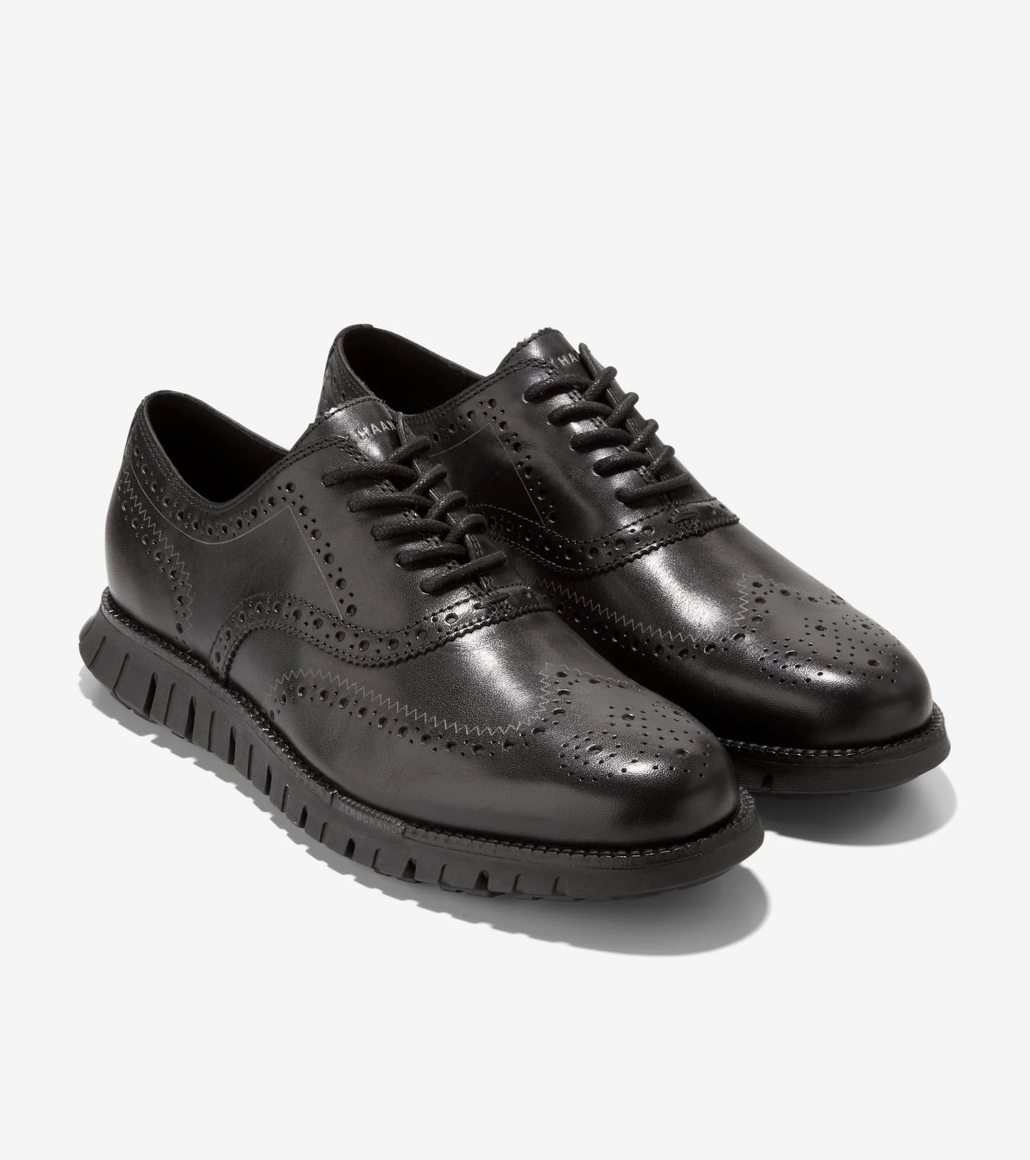 Cole Haan Men's Black ZERØGRAND Remastered Wingtip Oxfords C39601