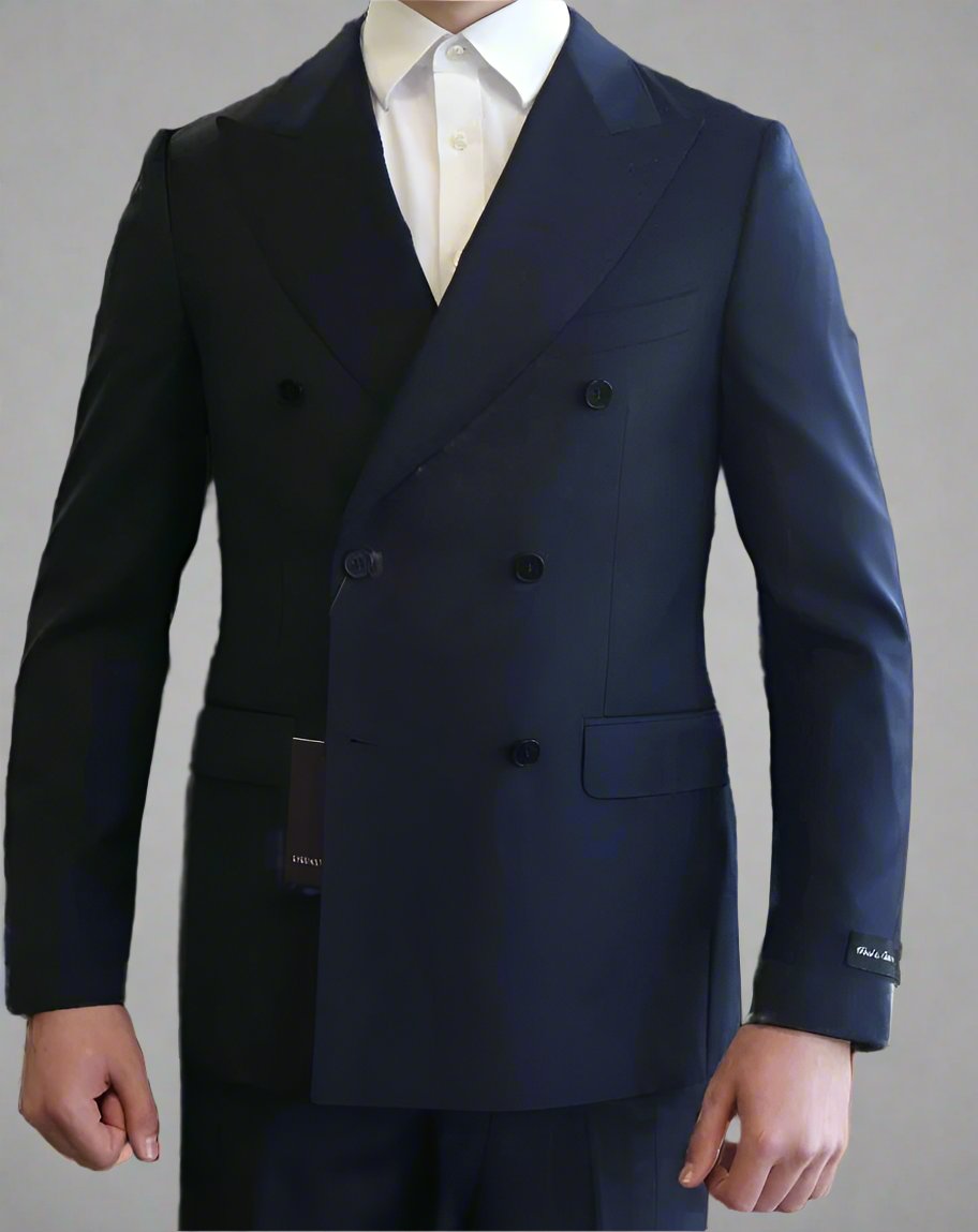 Bartorelli double breasted navy suit