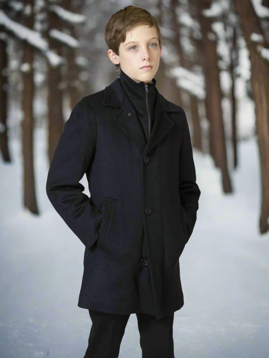 Orlando Boys Quilted Wool Down Coat