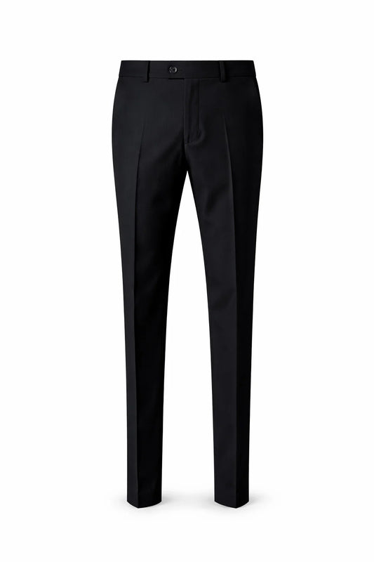Mens Black Ascot Polyester Pants
