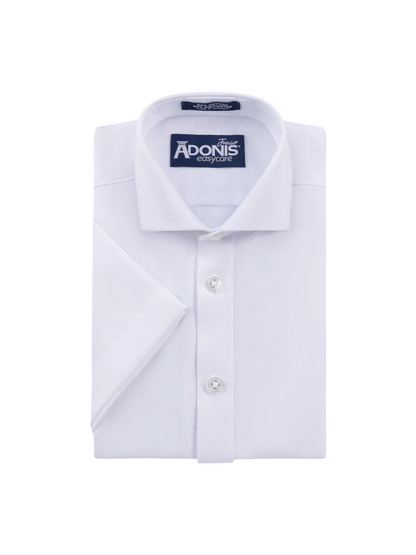 Adonis Boys Short Sleeve Easy Care Shirt-Twill Weave