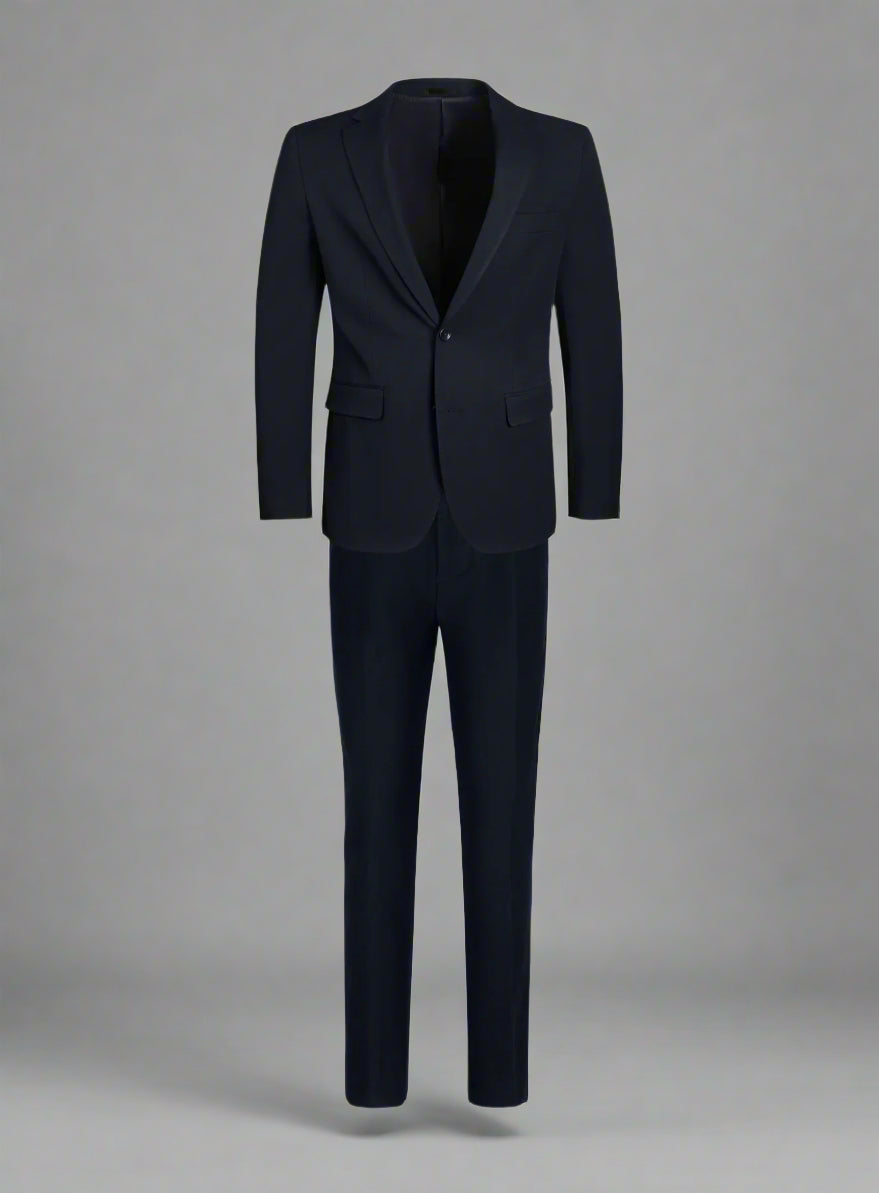 T.O. Boys Navy Flex Suit-Slim Fit