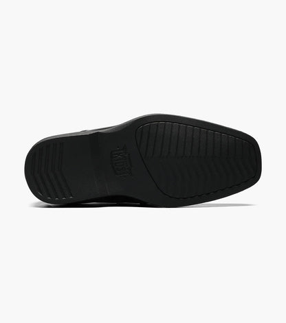 Florsheim Boys Black Loafers With Buckle BikeToe Bit 16540