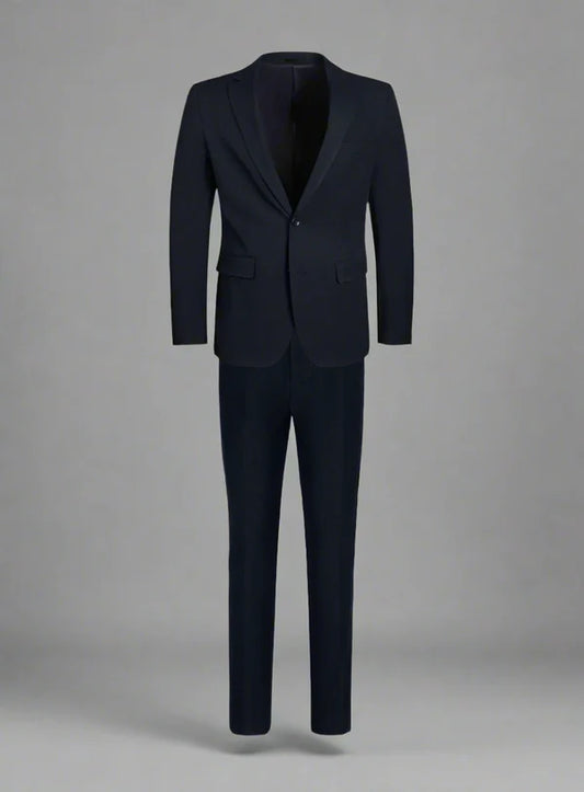 T.O. Boys Navy Flex Suit-Classic Fit