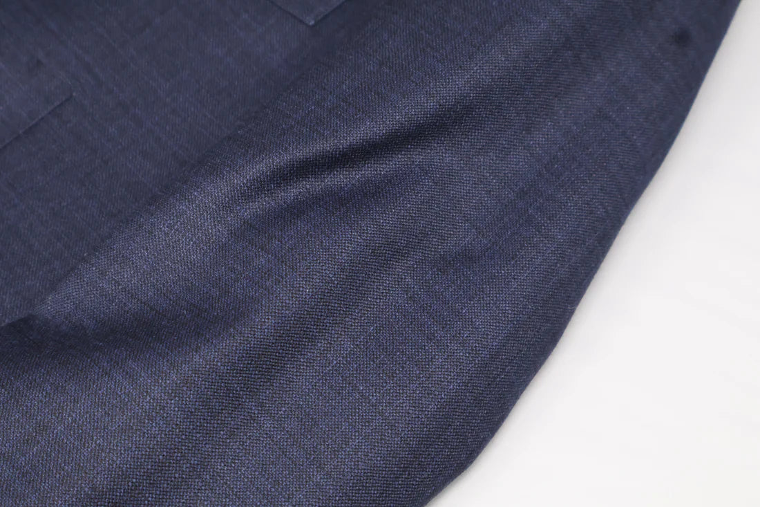 Centrion Mens Wool Suit Steel Blue Subtle Pattern