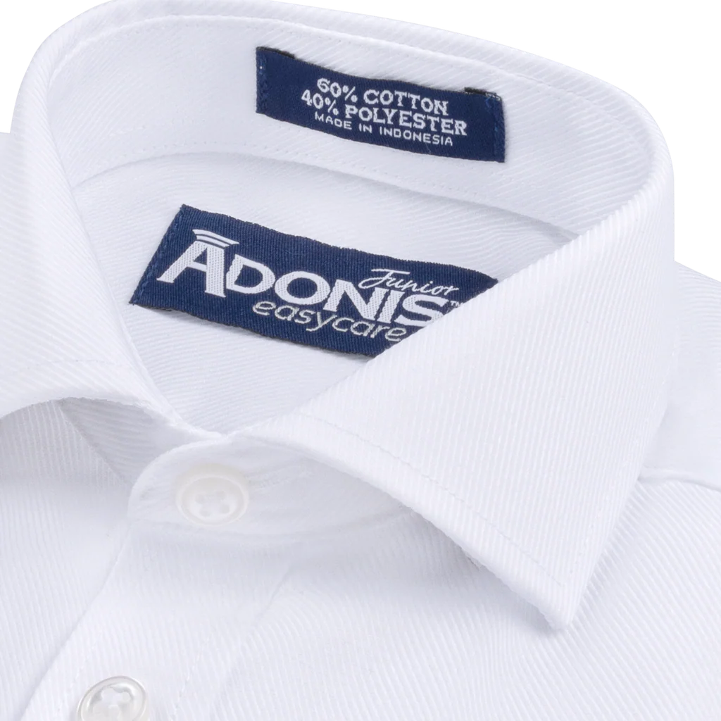 Adonis Boys Short Sleeve Easy Care Shirt-Twill Weave