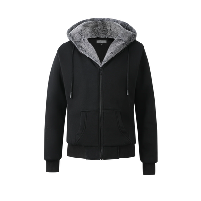 T.O. Men’s Hoodie with Fur Men’s Thick