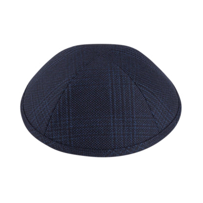 IKIPPAH Yarlmuke Blue & Black Plaid