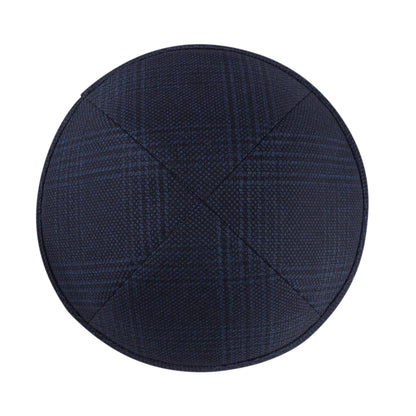 IKIPPAH Yarlmuke Blue & Black Plaid