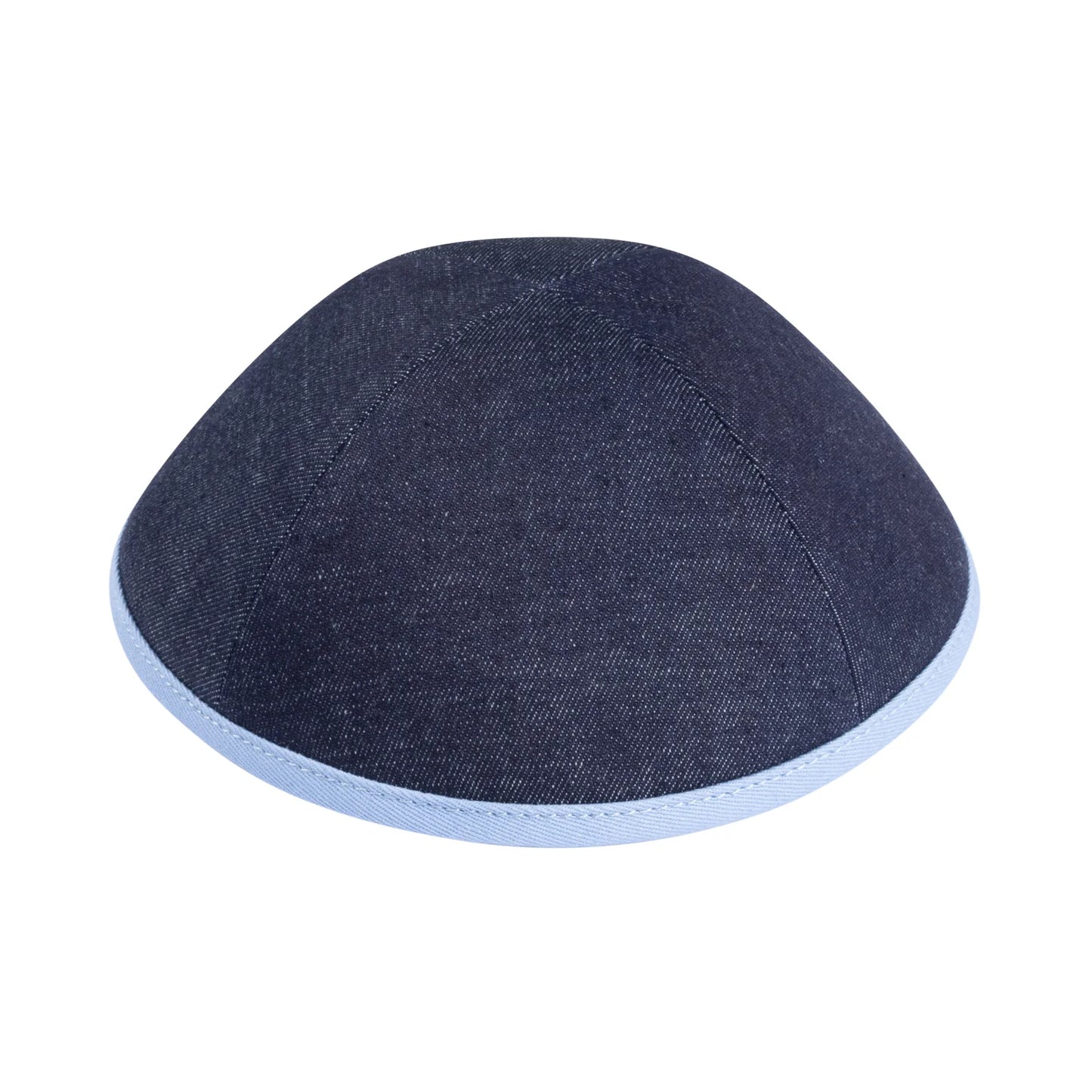 IKIPPAH Yarlmuke Navy Denim With Sky Blue Rim