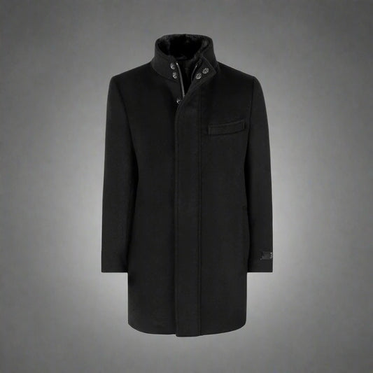 Boys Black Lincoln Wool Coat LINCOLN-1S