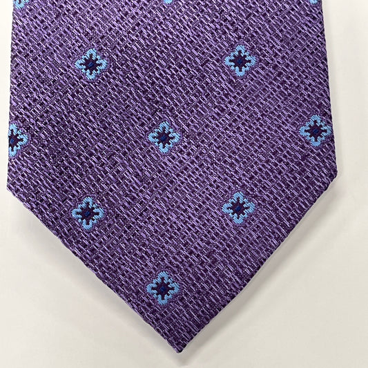 Bruno Piattelli Men's Tie Silk Purple Floral BR0253