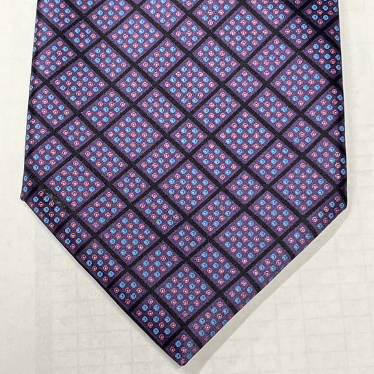 Stefano Ricci Purple Geometric Silk Tie SR0019