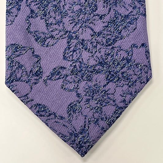 Bruno Piattelli Men's Tie Silk Purple Floral BR0249