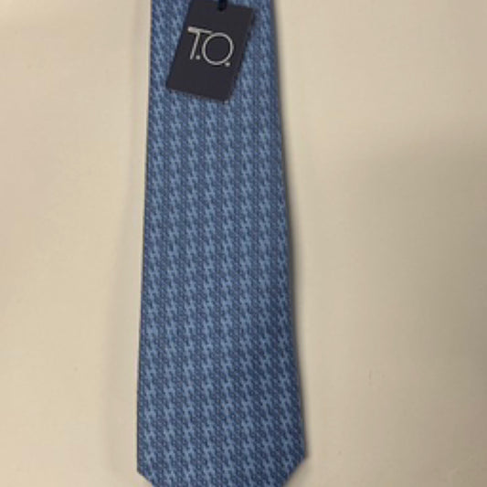TO Boys Tie Sky Blue Interwoven Design TB364-2