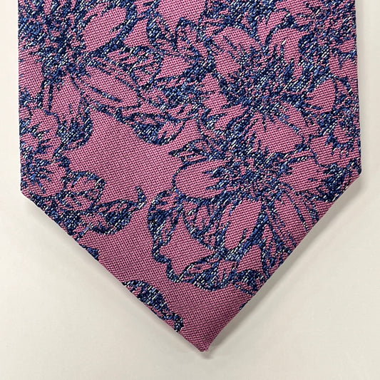 Bruno Piattelli Men's Tie Silk Hot Pink Floral BR0250