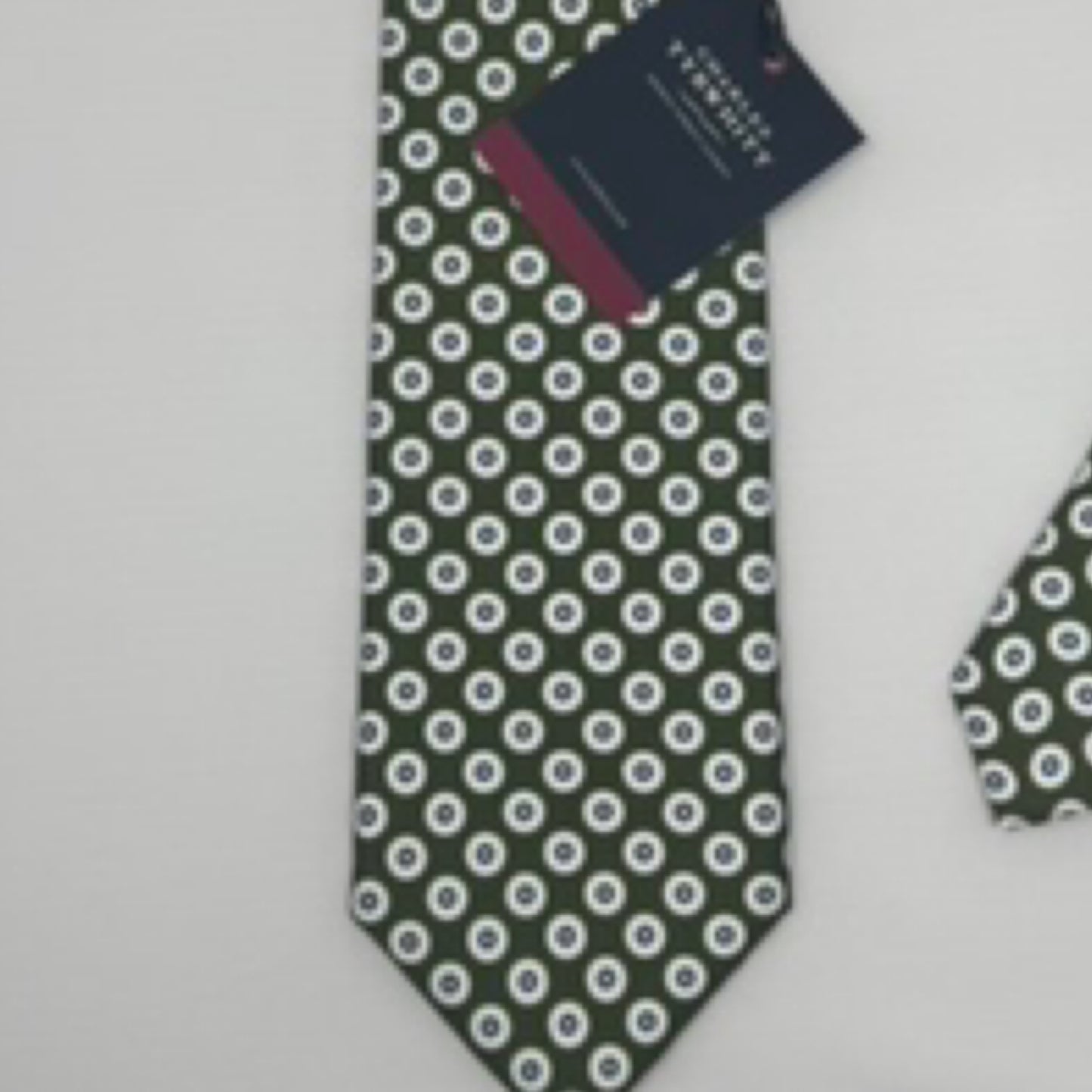 Charles Tyrwhitt Olive Classic Spot Men’s Tie