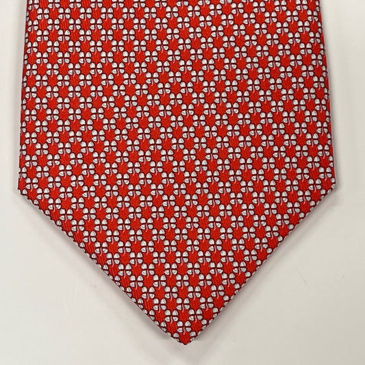 Ferragamo Mens Tie Red Linked FR0011