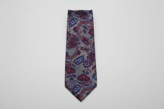 Bruno Piattelli Mens Silk Tie Blue Red BRO417